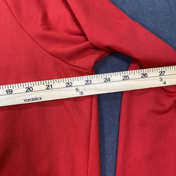 Nike Red Full-Zip Dri-Fit Jacket L Lightweight Polyester Mens Lodi High Teamwear - Picture 13 of 13